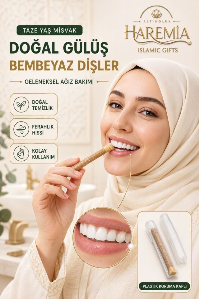 Doğal Misvak | Koruma Kaplı Pratik Ağız Bakım Çubuğu