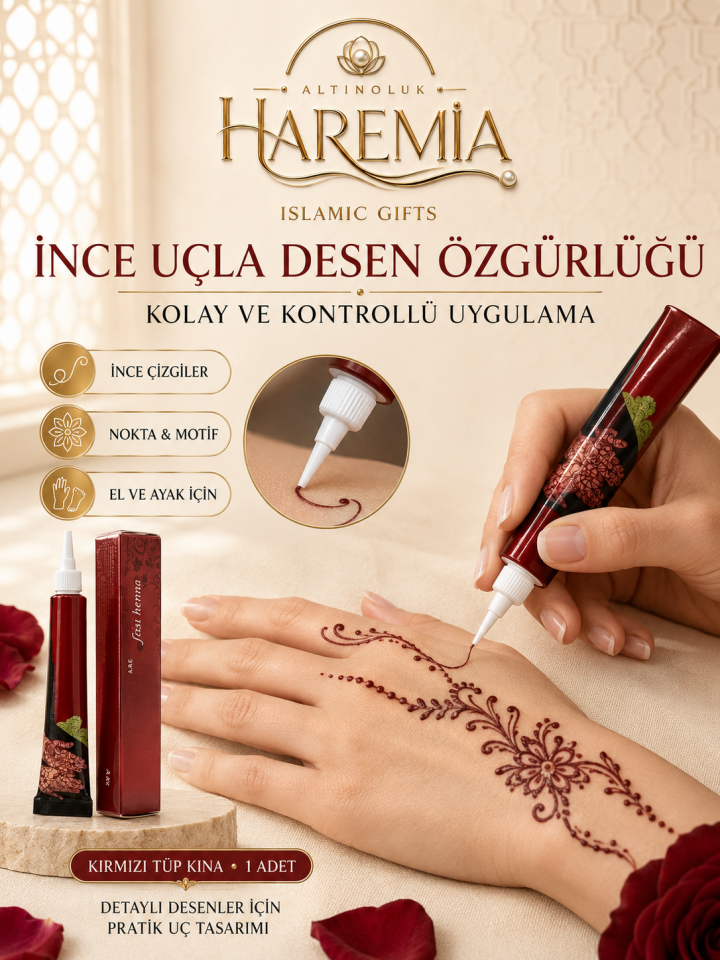 Tüplü Hint Kınası | El ve Vücut İçin Hazır Kalıcı Kına