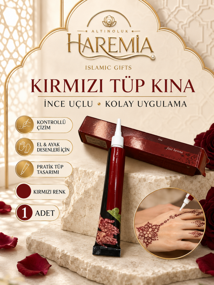 Tüplü Hint Kınası | El ve Vücut İçin Hazır Kalıcı Kına