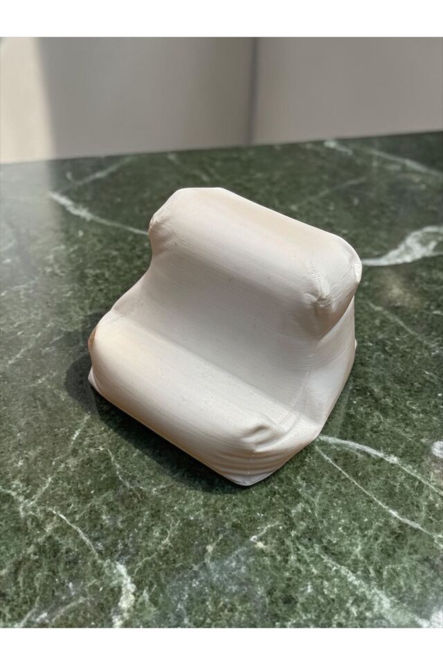 Puf Koltuk Model Telefon Tutacağı PLA 3D Baskı Stand Masa Üstü Telefon Standı