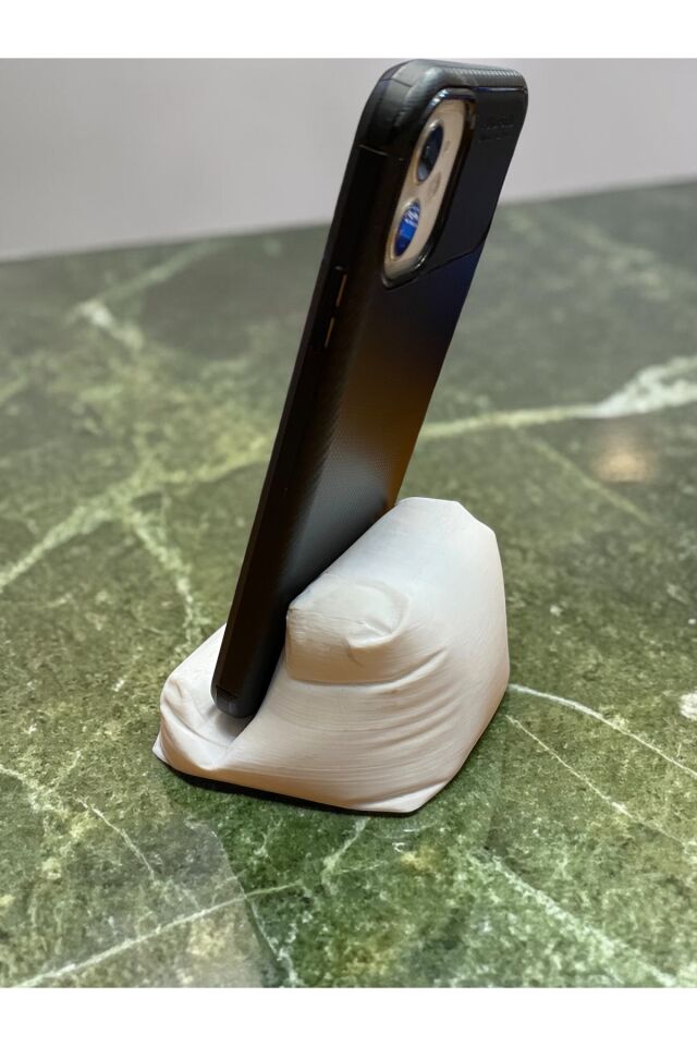 Puf Koltuk Model Telefon Tutacağı PLA 3D Baskı Stand Masa Üstü Telefon Standı