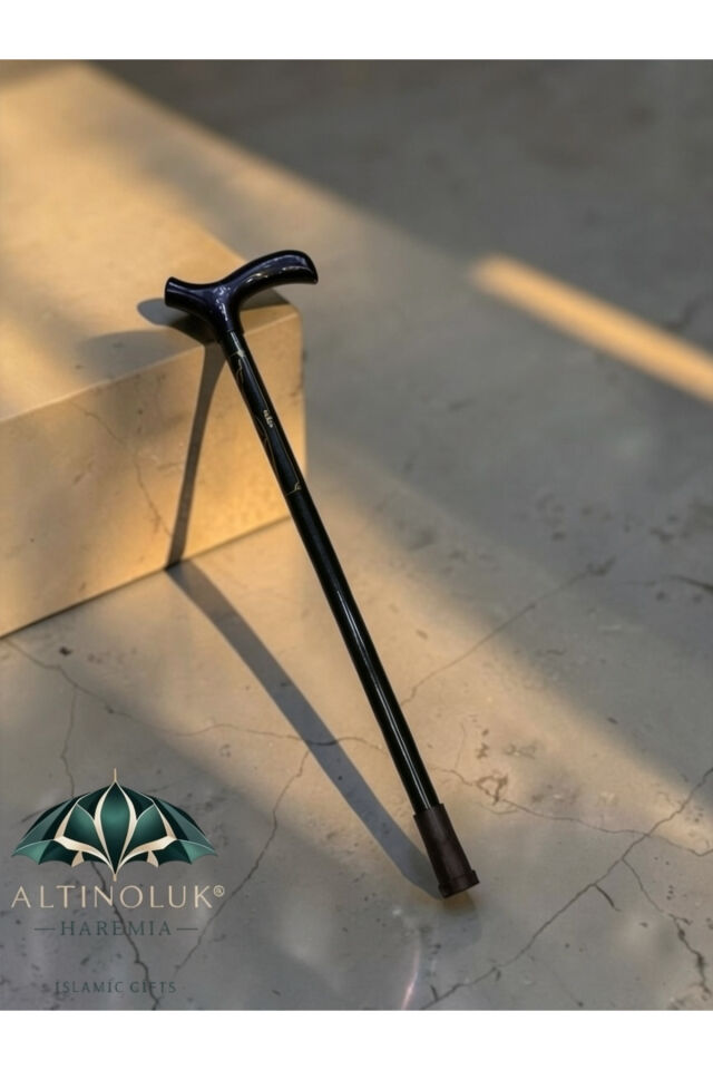 Metal Ayarlanabilir Baston Kaymaz Tabanlı Ergonomik Tutma Saplı Yürüyüş Bastonu
