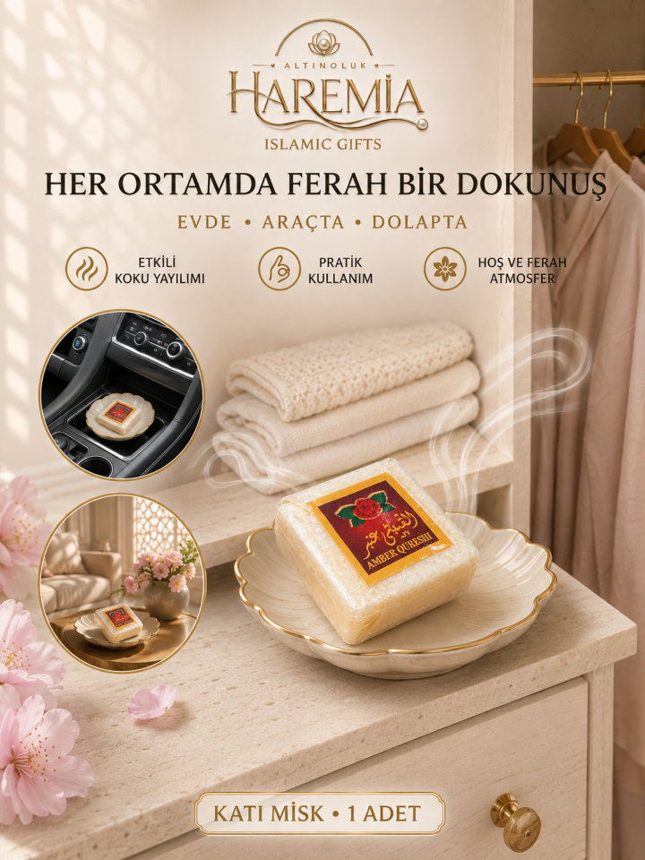 Katı Misk Kokusu | Araç İçi, Ev ve Dolap Kokusu Kalıcı Misk Aroma
