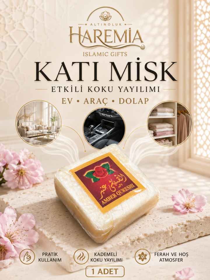 Katı Misk Kokusu | Araç İçi, Ev ve Dolap Kokusu Kalıcı Misk Aroma