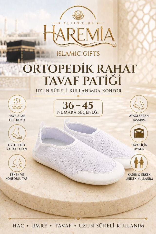 Tavaf Patiği 36-45 Numara – Kadın Erkek Unisex Hac Umre Patiğ