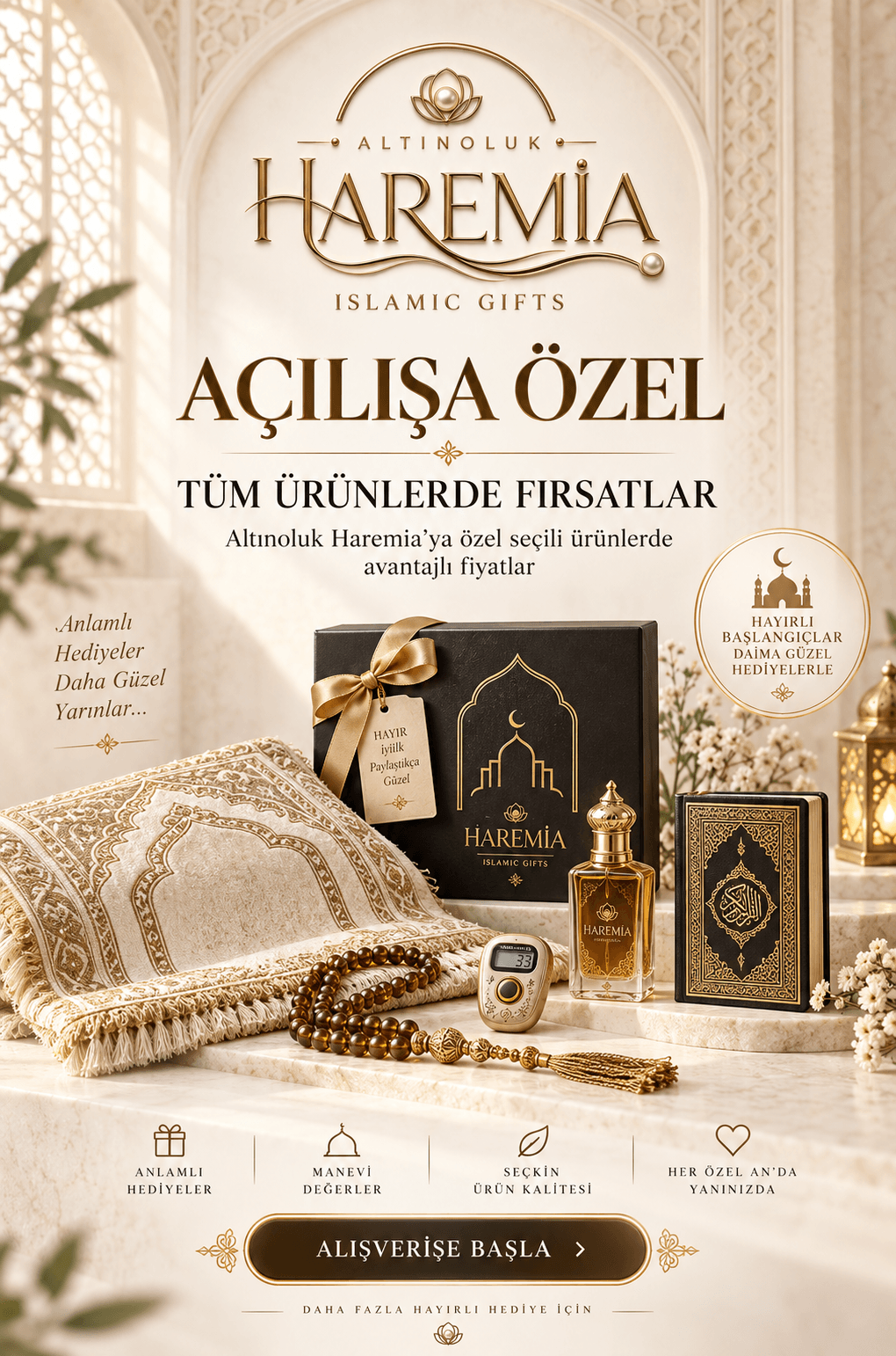 ALTINOLUK HAREMIA LÜKS İSLAMİ HEDİYELER